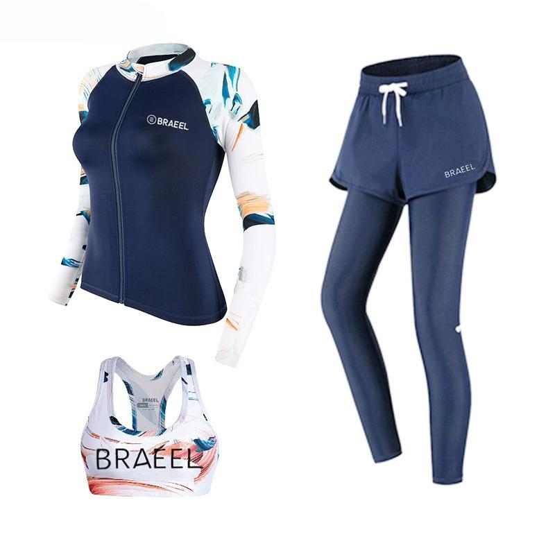 2026 Neues Weiches Bequemes Langarm Rash Guard Damen Neoprenanzug zum Surfen Quallenschutz Damen Badeanzug