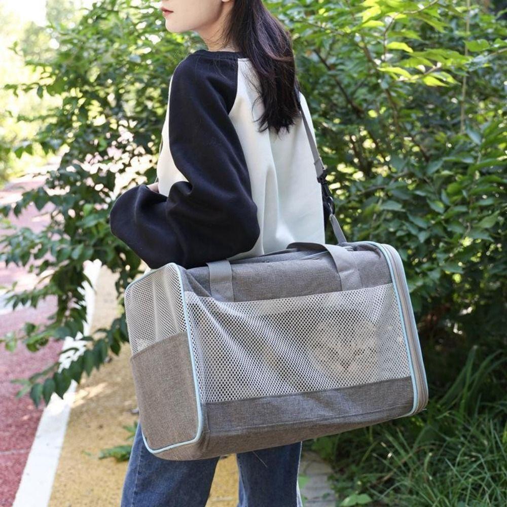 Breathable Travel Dog Carrier Comfortable Handle Portable Pet Shoulder Bag Pet Going Out