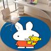 1pc Miffy4 Design Printed Area Round Carpet for Bedroom Living Room Home Decor Rugs Mat Non Slip Mat Rug for Bedside