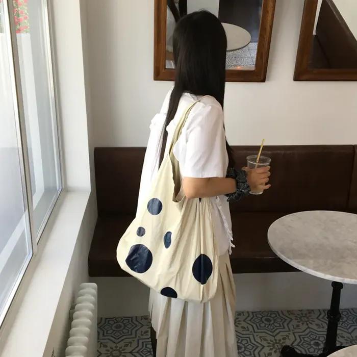 Dot Bubble Bag_Glossy Ivory