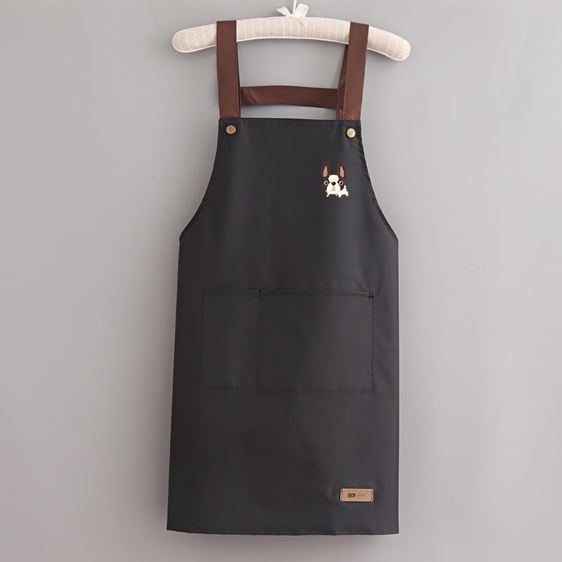 Korean Style Waterproof Unisex Kitchen Apron with Custom Logo