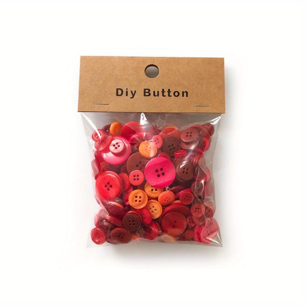 1Box Mixed Size & Color Resin Buttons for Sewing, Scrapbooking, DIY Crafts - Assorted Styles, Durable & Lightweight for Clothing