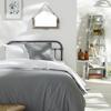 Duvet Cover - - CHARME - 57 Thread Count Cotton - Light Grey X Dune Constance - 260 X 240 Cm
