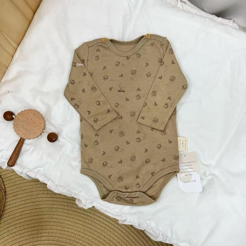 BabyClothes Unisex A-Category Cotton Infant Bodysuit Set – 3-Piece Seasonable, Cute Cartoon Pattern Diaper Cover