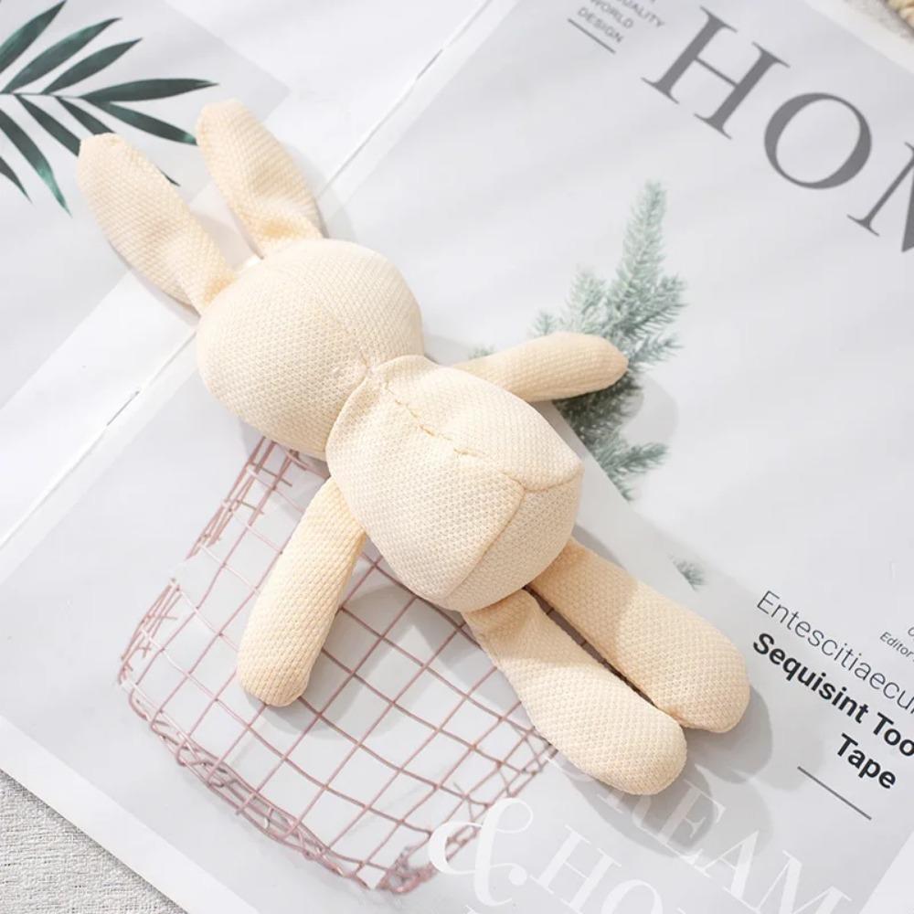 Cute Rabbit Plush Doll Cartoon Bunny Stuffed Animal Toys Soft Plush Toys Creative Corn Plaid Rabbit Doll Baby Girl Birthday Gift