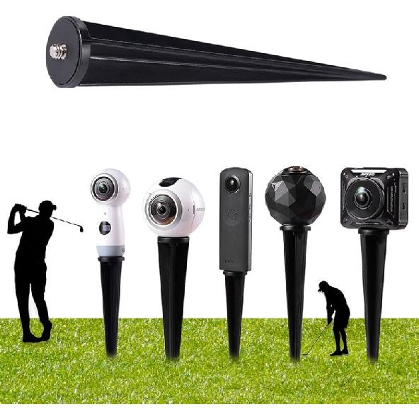 Колышек-крепление на шест для Insta360 One R, Samsung Gear 360 2017 Edition Cam, 360fly 360° Cam, Ricoh Theta V SC2 M15, LG 360, Nikon Keymission Ground Stake