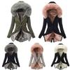 Luxurious Women Faux Fur Collar Hooded Parka Jacket For A Warm Winter