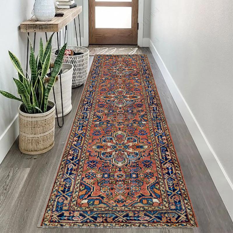 Bohemian Corridor Carpet el Passageway Anti-slip Floor Mat Washable and Durable Kitchen Stair Carpet Home Decoration