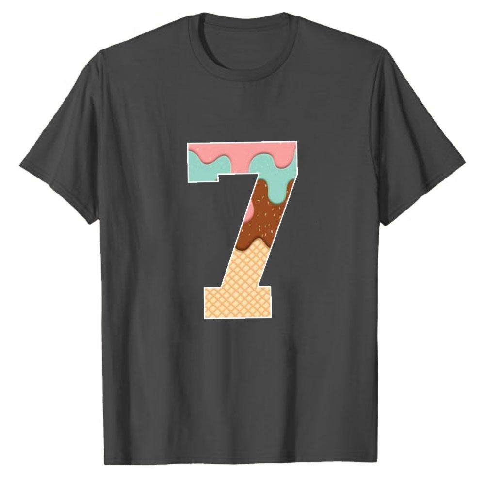 

6 7 Ice Cream Shirts Couple Ice Cream Tee Viral Saying Funny Number 67 Meme Tee Matching Cotton Tshirt Six Seven Trend Tshirts 4XL