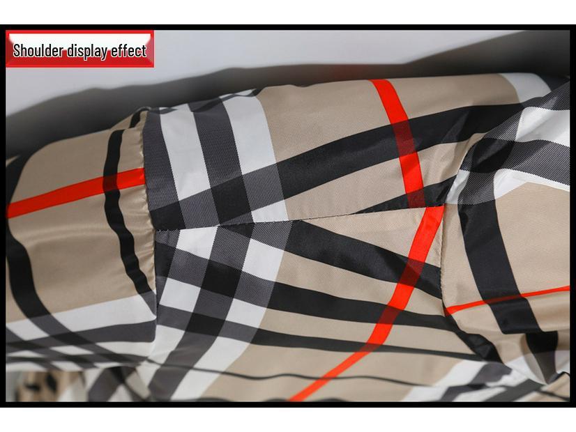 6681 Jarní Nová Pánská Kostkovaná Ležérní Bunda s Kapucí - Dospívající Student Plus Size Trend