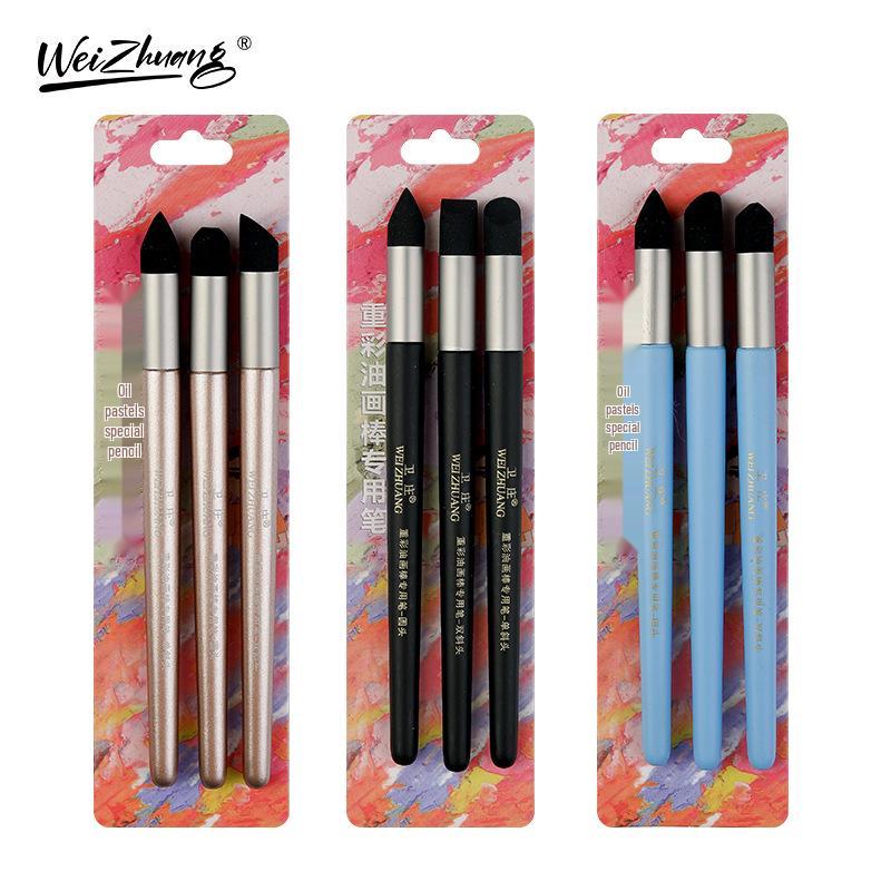 Heavy Duty Color Oil Pastel Sponge Eraser for Art Students & Exam Highlights