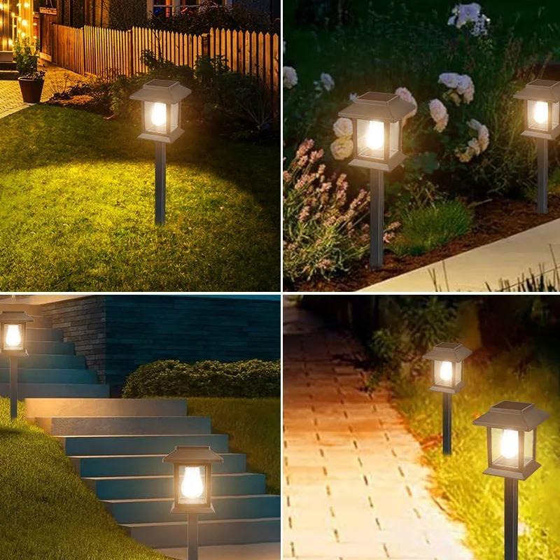 Outdoor Solar Road Lights Waterproof LED Lights Solar Lights Outdoor Entrance Garden Landscape Walkway Road Patio Christmas Decoration