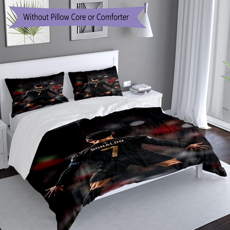 Ronaldo's Devil's Arrival Bedding Set, Breathable Duvet Cover with Pillowcases, Soft Bed Linen for Bedroom Home Decoration, Perfect Festival Birthday