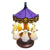 Ghostly Carousel Night Light Halloween Light Up Ghost Night Lamp Festive Atmosphere Spooky Lamp Decor for Bedroom