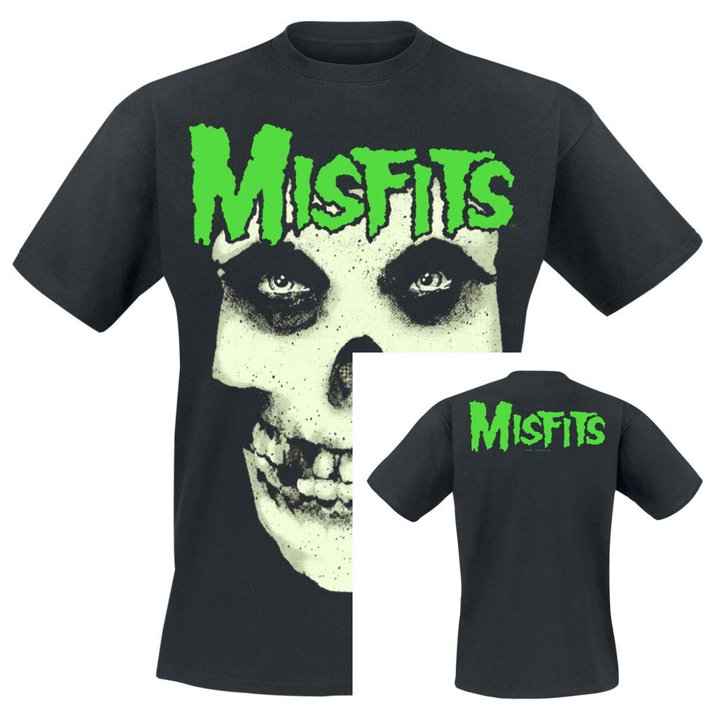Heißes Misfits Baumwoll Band Shirt Unisex Sommer Kurzarm Mode Marke T-Shirt Luxus Lässig Vintage