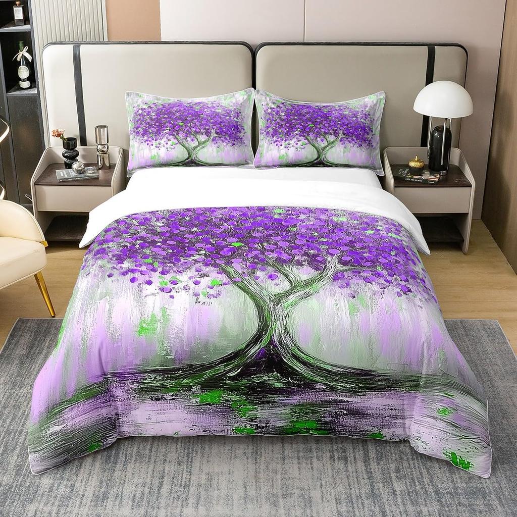 Old Tree Duvet Cover Sets For Kids Teens Queen Quilt Covers Lightweight Down Bedroom Decor 2 Pillowcases 1 Duvet Cover No Quilt