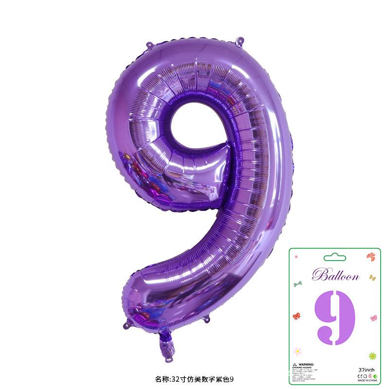 Halloween Decorations Birthday Balloon Set Music Girl Number Aluminum Ballons Kids Cosplay Party Supplies Gift Favor Decor