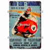 Mfoever Tin Motorcycle Metal Sign Vintage Plaque Poster Tin Sign Wall Decor For Bar Pub Club Retro TT Racing Poster Gift