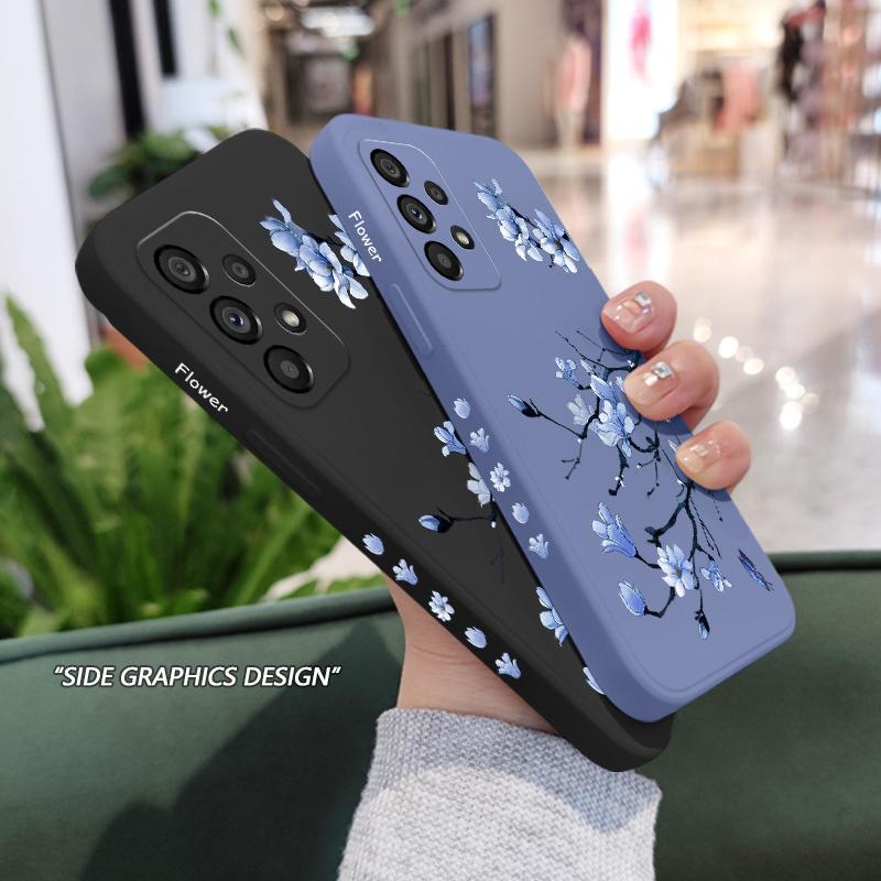 Blooming Orchid Case For Samsung Galaxy A73 A53 A33 A23 A13 A03 A72 A52 A52S A32 A22 A12 A02 A02S A71 A51 A31 A21S 4G 5G Cover