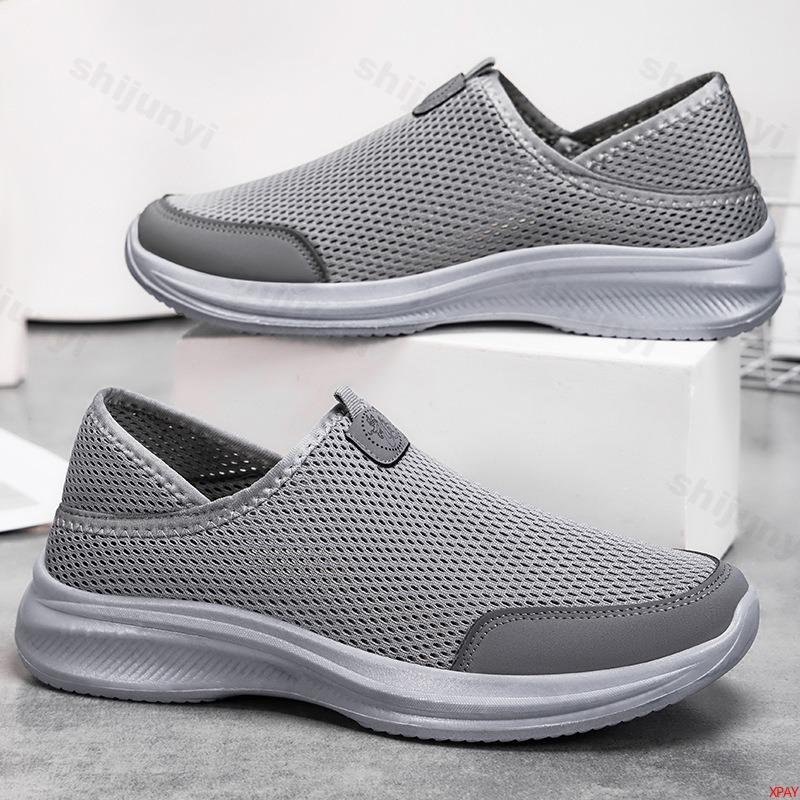 Fashion 2025 Summer Casual Shoes for Men Mesh Breathable Fashion Trend Single Shoes Comfortable Slip On Lightweight Soft soled Sneakers