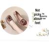 2025 Spring Handmade Genuine Leather Floral Moccasins for Women - Soft Sole, Shallow Mouth, Flat Bottom
