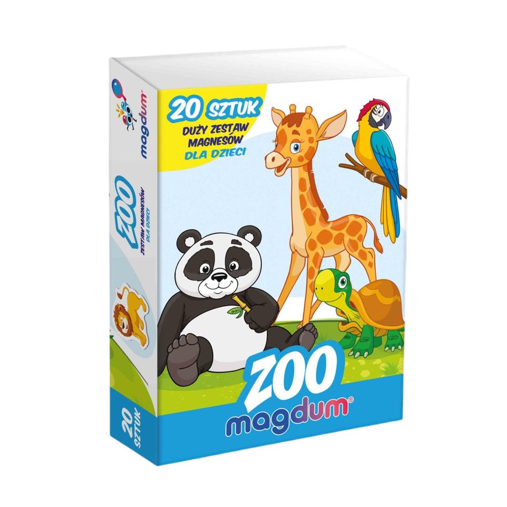 Zestaw Magnesów Happy Kids Zoo Zwierzęta Solidne Wykonanie Układanka Mv 6032-01