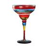 Elegant Margarita Glass Cup Intricate Hand Painted Pattern Colorful Mexicans Cocktail Drinkware For Party Decoration