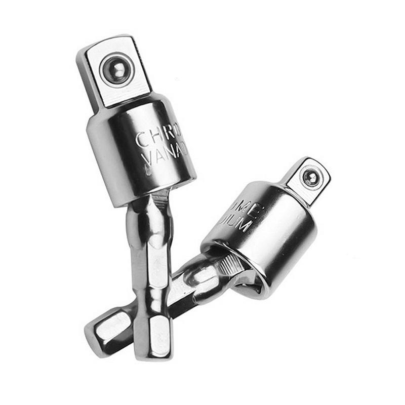 Versatile And Durable 1/4" 3/8" Hex Shank Drill Bit Wrench Socket Adapter Drive Ratchet Extension Tool