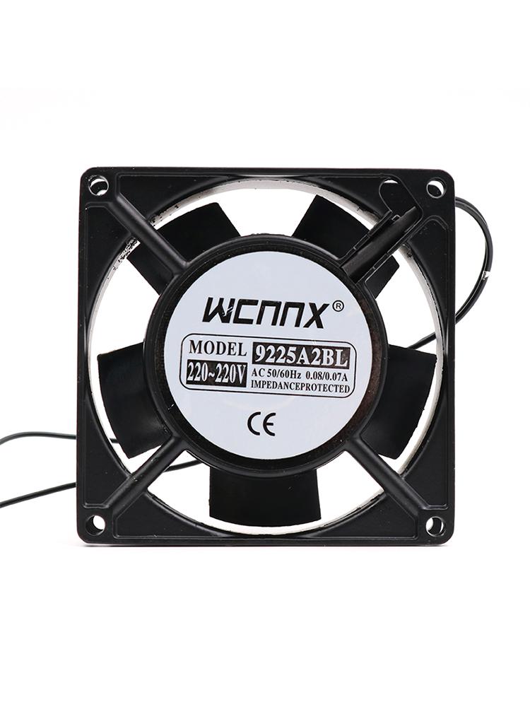 220V AC Small Axial Exhaust Fan with Distribution Box for Industrial Cabinet Cooling (12038 8025)