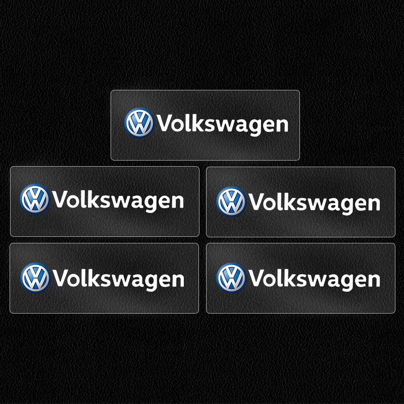 5/10pcs Car Interior Sticker Central control Decals Emblem Badge Car Styling For Volkswagen VW GTI Rline Golf Polo Passat Tiguan
