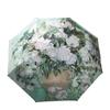 Van Gogh Oil Painting Automatic Umbrella Small Fresh Vinyl Umbrella Oil Painting Automatic Windproof Wind Resistant Sun Folding