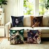 Hot Anime Character Erenn YYeager Pillow Case Square DoubleSided Sofa Cushion Cover Bedroom Bedside Pillow