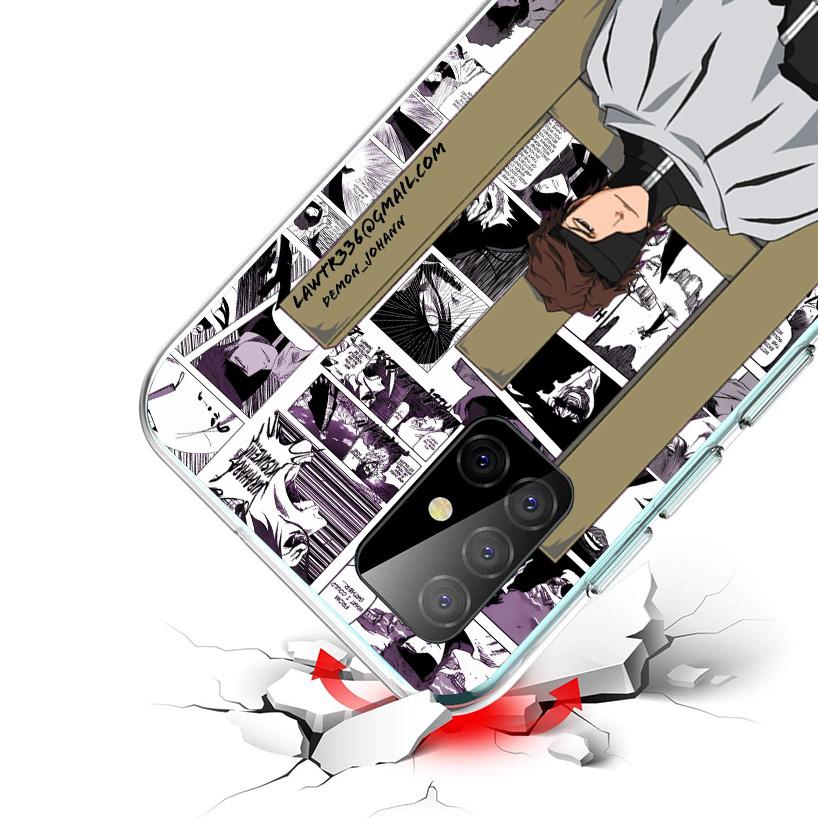 Ichigo Kenpachi Bleach Anime Cover Phone Case For Samsung Galaxy A12 A22 A32 A52 A72 A02S Phone Case Note 20 Ultra 10 S10 Plus A