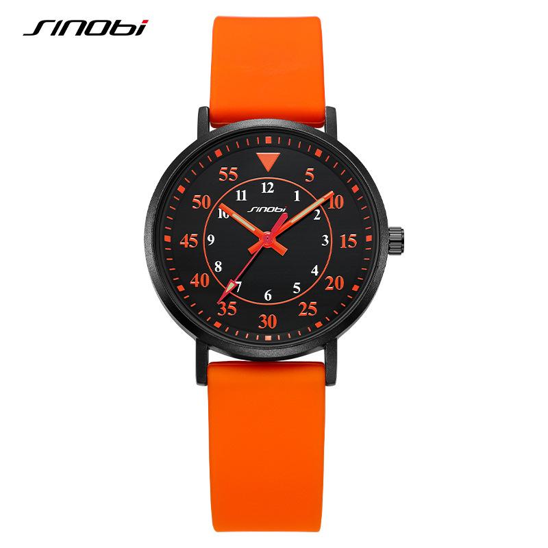 Ladies Watch Sports Trend Waterproof Silicone Tape Watch Women'S Luminous Quartz Watch 9873
