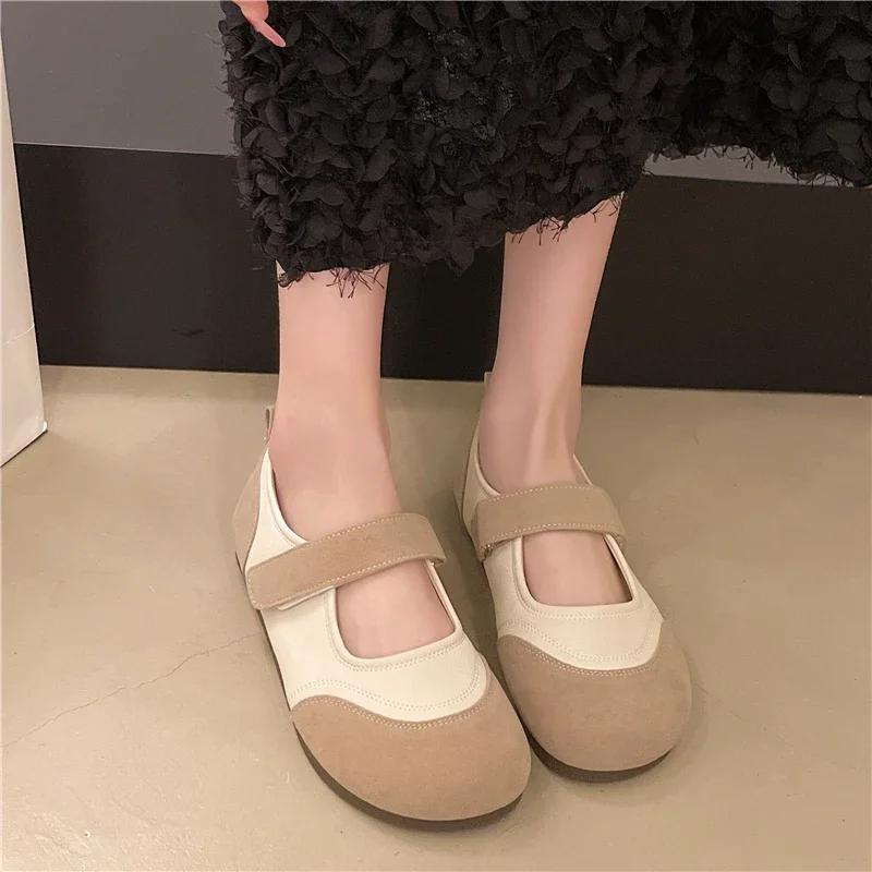 Women Flats Mary Jane Canvas Sandals Spring Summer Walking Shoes Designer Flat Casual Silver Beige Board Shoes Zapatos Mujer