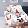 Christmas Gnome Blanket Fleece Sofa Throw Blanket Lightweight Throw Blankets for Home Bedroom Office Throws Bedspread Quilt