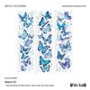 Infeel.MePET Stickers: Retro Glitter Butterfly Series for DIY Journals (4 Styles)
