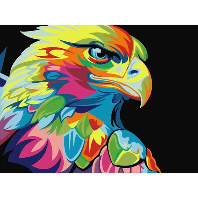 Oil Painting DIY 5D Diamond Painting Full Round Resin Cross Stitch Kits Cartoon Animal Diamond Embroidery Mosaic Handmade Gift