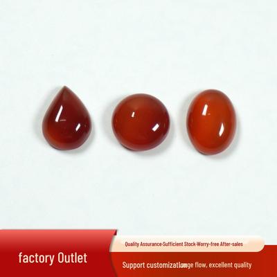 Handgefertigter natürlicher roter Achat Cabochon Schmuckzubehör