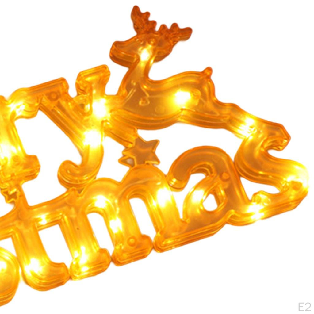 Letter Light Signs Night Decorative LED Bead Lights for Christmas Garland Gift