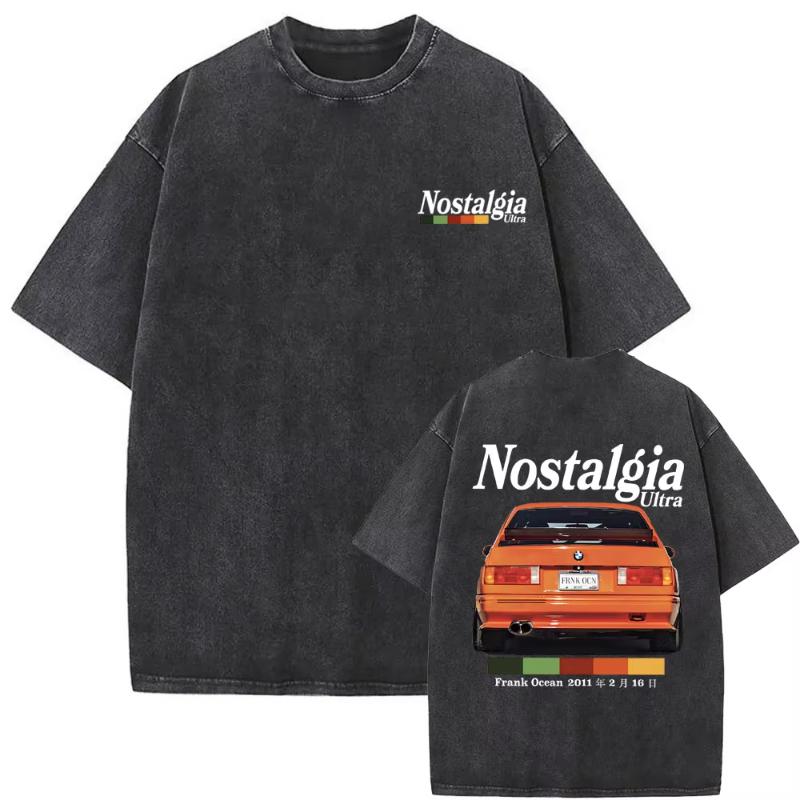 Washed Vintage Rapper Frank Oversized Tshirt Blond Graphic Tshirts Unisex Women Ocean Hip Hop T Shirt Unisexs Fashion Casual Tees