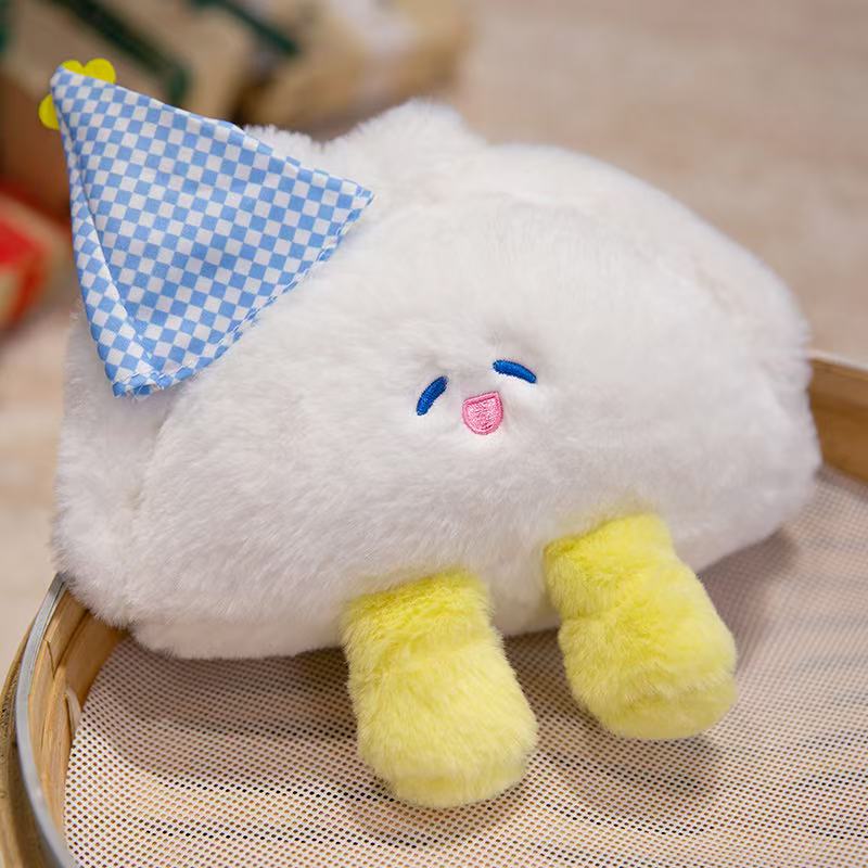 20/30cm Simulation Dumpling Doll Plush Toy Handmade Doll Cartoon Anime Cute Pillow Cushion Family Children Birthday Gift Doll