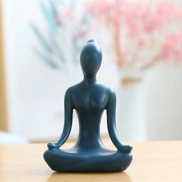 

Современные минималистичные украшения для девочек-йога, украшение для дома, чайного домика, керамика, абстрактное искусство, позы йоги, фигурка, подарки