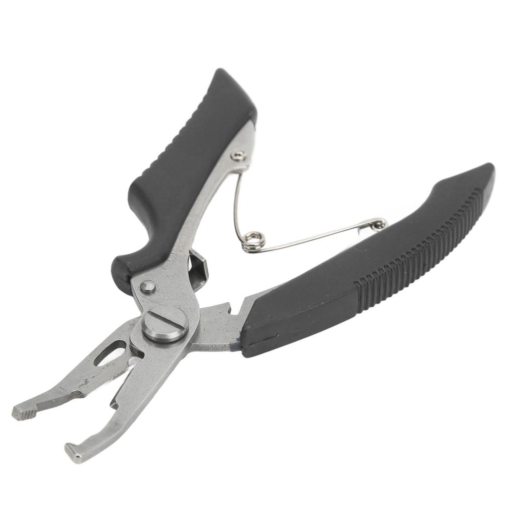 Stainless Steel Fishing Pliers Curved Mouth Lure Wire Cutter Multifunction Lure Pliers for Outdoor Fishing