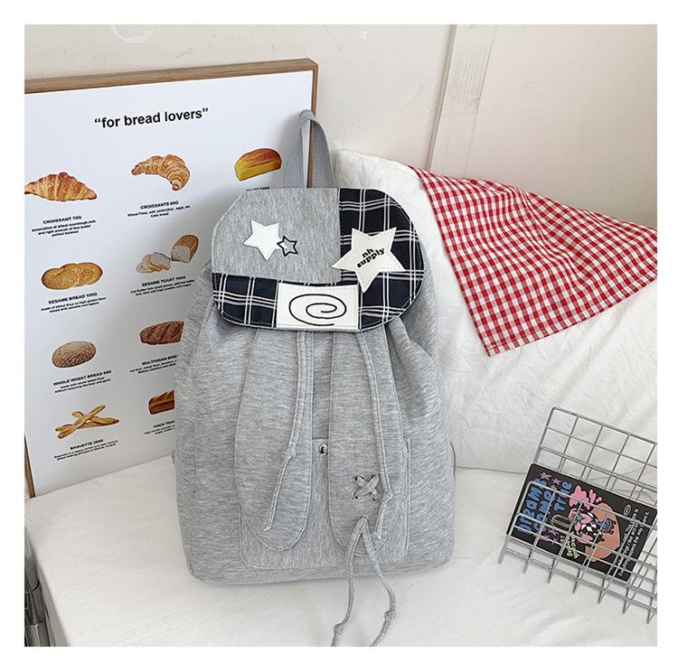 2025 Minimalist Lightweight Plaid Backpack - Large Capacity, Versatile for Students and Commute.