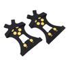 10 Tooth Outdoor Climbing Crampons Anti Slip Stainless Steel Mountaineering Ice Snow GripperM Size