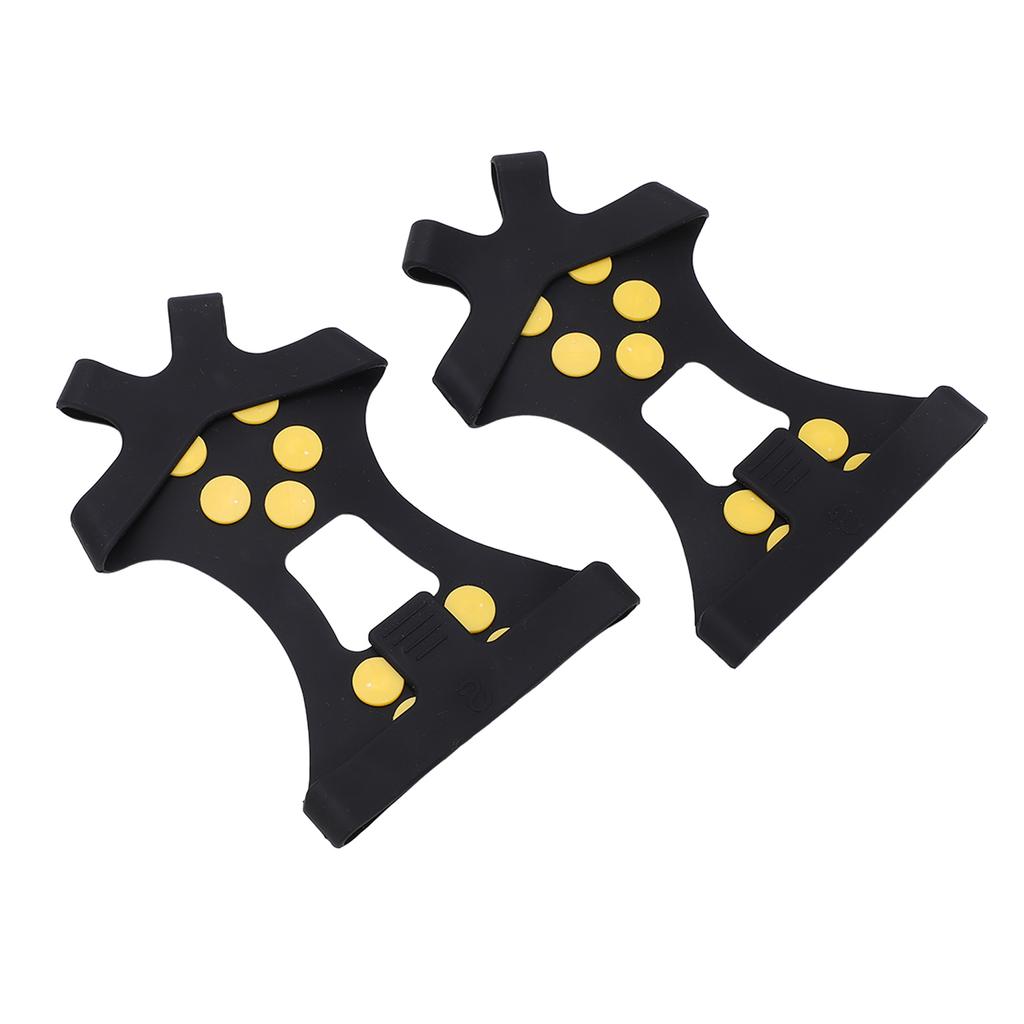 10 Tooth Outdoor Climbing Crampons Anti Slip Stainless Steel Mountaineering Ice Snow GripperM Size