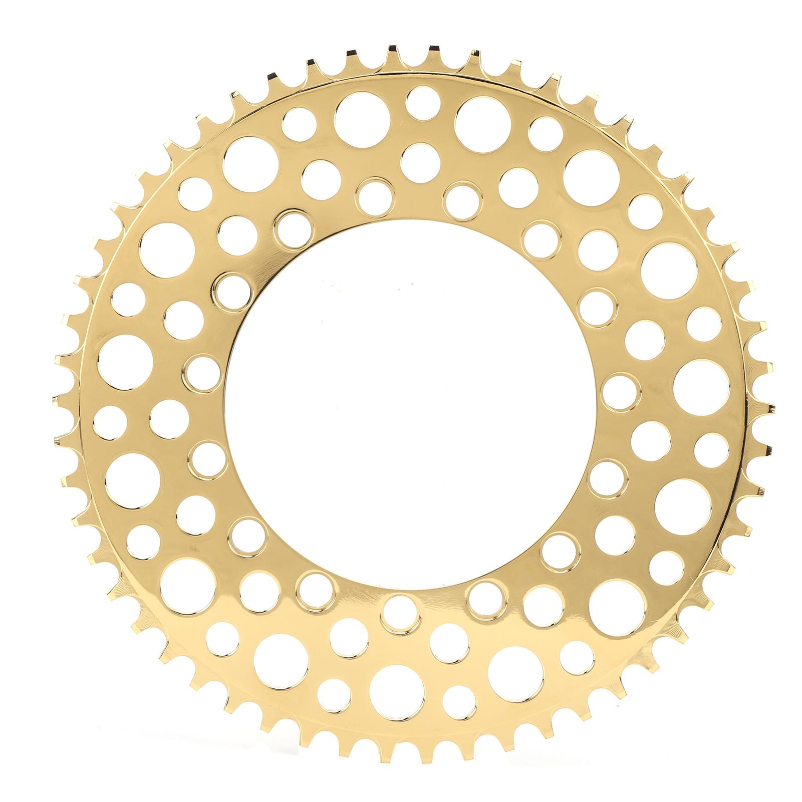 BOLANY Folding Bicycle Chainwheel Smooth Fastness AntiCorrosion Wearproof Bike Chainring Rose Gold