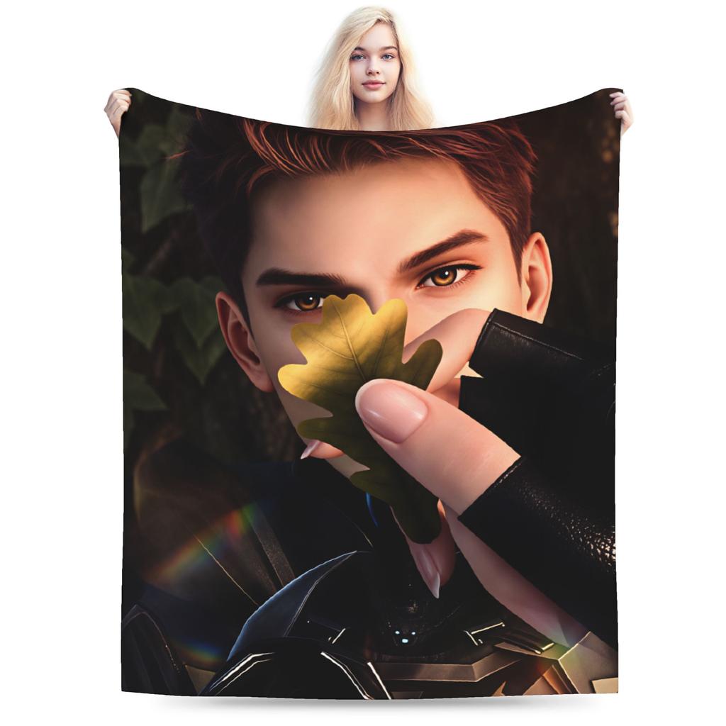 Valko Blanket Comfortable Love And Deepspace Throw Blanket Winter Adults Home Decor Travel Office Bedspread