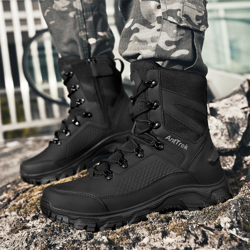 Herren Wüstenkampfstiefel, Outdoor Anti-Rutsch Taktische Stiefel, Wandern Wüste Jagdschuhe, Arbeitssicherheit Herrenstiefel, Militärstiefel